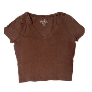 Brown Baby Tee from Hollister